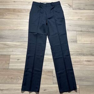 Duty Pro Mens Uniform Polyester Dress Pants Size 36 Unhemmed Black